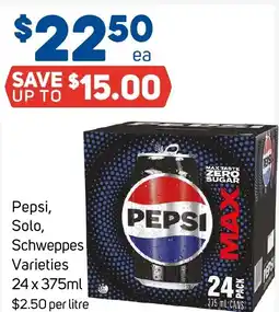 Foodland Pepsi, Solo, Schweppes Varieties offer