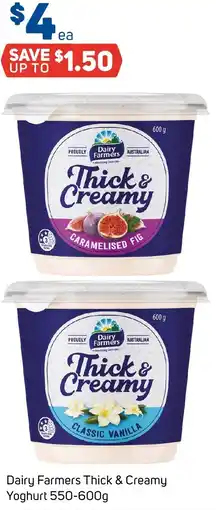 Foodland Dairy Farmers Thick & Creamy Yoghurt offer