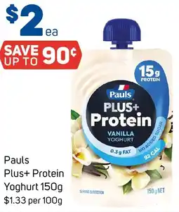 Foodland Pauls Plus+ Protein Yoghurt offer