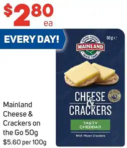 Foodland Mainland Cheese & Crackers on the Go offer