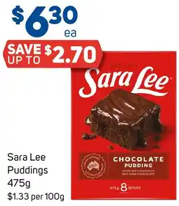 Foodland Sara Lee Puddings offer