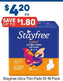 Foodland Stayfree Ultra Thin Pads offer