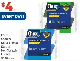 Foodland Chux Scourer Scrub Heavy Duty or Non Scratch offer