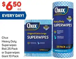 Foodland Chux Heavy Duty Superwipes Roll offer