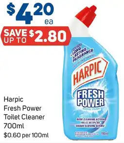 Foodland Harpic Fresh Power Toilet Cleaner offer