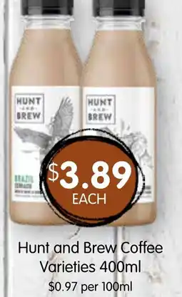 Spudshed Hunt and Brew Coffee offer