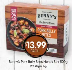 Spudshed Benny's Pork Belly Bites Honey Soy offer