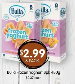 Spudshed Bulla Frozen Yoghurt offer