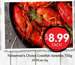 Spudshed Fisherman's Choice Crawfish Varieties offer