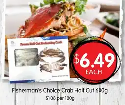 Spudshed Fisherman's Choice Crab Half Cut offer