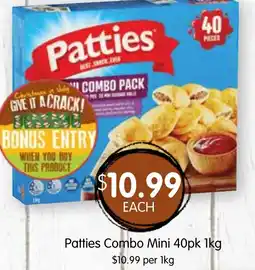 Spudshed Patties Combo Mini offer