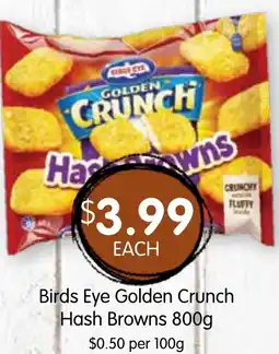 Spudshed Birds Eye Golden Crunch Hash Browns offer