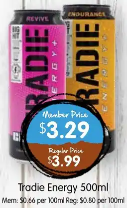 Spudshed Tradie Energy offer