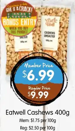 Spudshed Eatwell Cashews offer