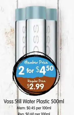 Spudshed Voss Still Water Plastic offer