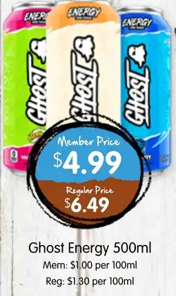 Spudshed Ghost Energy offer