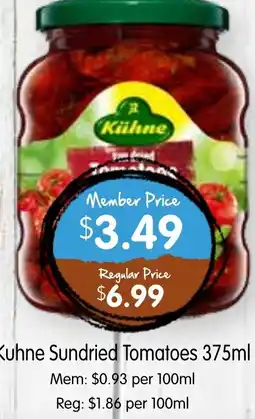 Spudshed Kuhne Sundried Tomatoes offer