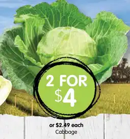 Spudshed Cabbage offer