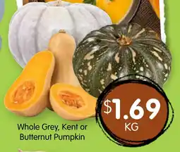 Spudshed Whole Grey, Kent or Butternut Pumpkin offer