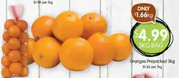 Spudshed Oranges Prepacked offer