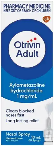 Pharmacy Best Buys Otrivin adult nasal spray offer
