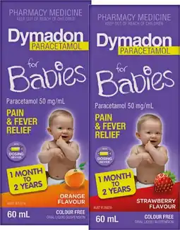 Pharmacy Best Buys Dymadon paracetamol for babies offer