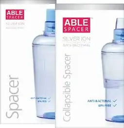 Pharmacy Best Buys Able spacer anti-bacterial or collapsible spacer offer