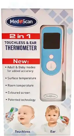 Pharmacy Best Buys Medescan 2 in 1 touchless & ear thermometer offer