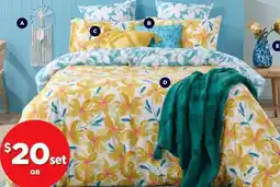 Spotlight OMBRE HOME Clementine Quilt Cover Set offer