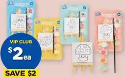 Spotlight CLUB HOUSE Paint Your Own Canvas and Easel Pack offer
