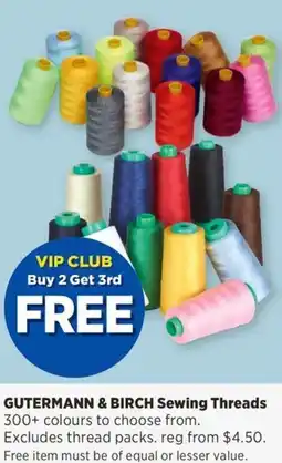 Spotlight GUTERMANN & BIRCH Sewing Threads offer