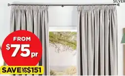 Spotlight WILLOW Blockout Pencil Pleat Curtains offer