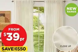 Spotlight NEW CARISSA Sheer Multi Header Curtains offer
