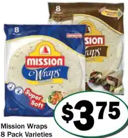 Friendly Grocer Mission Wraps offer
