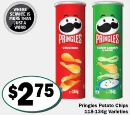 Friendly Grocer Pringles Potato Chips Varieties offer