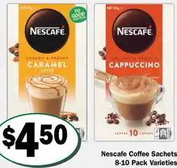 Friendly Grocer Nescafe Coffee Sachets Varieties offer