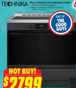 The Good Guys Technika 90cm Induction Freestanding Cooker offer