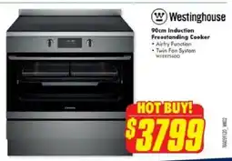 The Good Guys Westinghouse 90cm Induction Freestanding Cooker offer