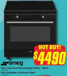 The Good Guys 90cm Induction Freestanding Cooker - Black offer