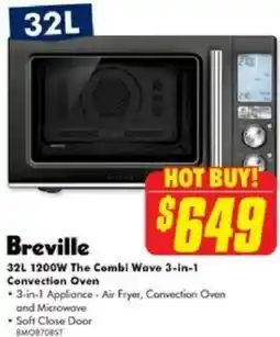 The Good Guys Breville 32L 1200W The Combi Wave 3-in-1 Convection Oven offer