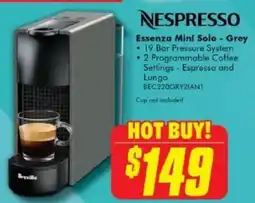 The Good Guys Nespresso Essenza Mini Solo - Grey offer