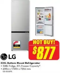 The Good Guys LG Bottom Mount Refrigerator offer