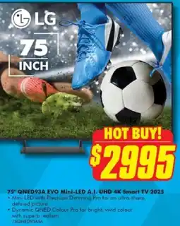 The Good Guys 75" QNED93A EVO Mini-LED A.I. UHD 4K Smart TV 2025 offer
