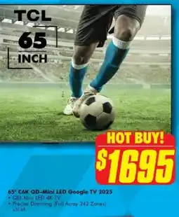 The Good Guys 65" C6K QD-Mini LED Google TV 2025 offer