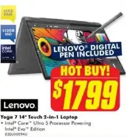 The Good Guys Lenovo Yoga 7 14" Touch 2-in-1 Laptop offer