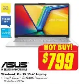 The Good Guys ASUS Vivobook Go 15 15.6" Laptop offer
