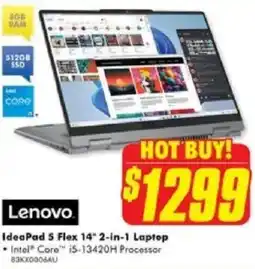 The Good Guys Lenovo IdeaPad 5 Flex 14" 2-in-1 Laptop offer