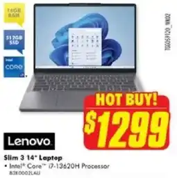 The Good Guys Lenovo Slim 3 14" Laptop offer
