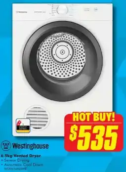 The Good Guys Westinghouse Vented Dryer offer