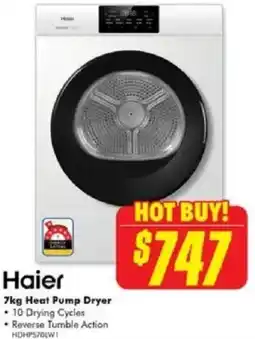 The Good Guys Haier Heat Pump Dryer offer